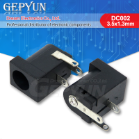 20Pcs DC-002 3.5X1.3mm  Black DC Power Jack Socket Connector 1A 30V DC002 1.3 for Mini DC Socket WATTY Electronics