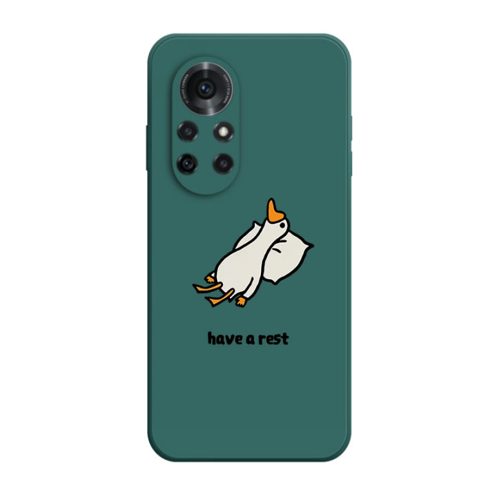 เคส-huawei-nova-8-pro-case-เคสการ์ตูนน่ารักเป็ดเคสซิลิโคนเหลว-flocking-ฝาครอบโทรศัพท์ป้องกัน-เคสโทรศัพท์