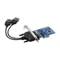 PCI-E to RS485/422 Expansion Card Industrial-Grade Serial Card Converter Expansion Card Protector Voltage Protector with Voltage Suppression Protector,2 Ports