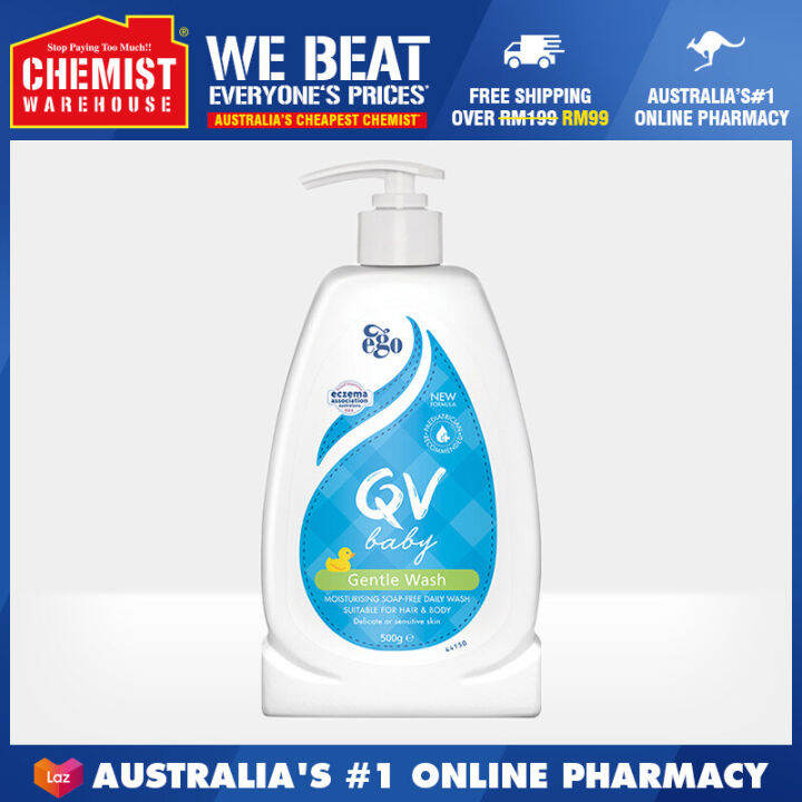 Ego Qv Baby Gentle Wash 500g Suitable For Use Every Day For Hair & Body