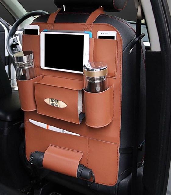 กระเป๋าหนัง-ที่แขวนหลังเบาะรถยนต์-ทำจากหนัง-มี-5-สี-storage-back-seat-in-car
