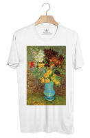 BP705 เสื้อยืด Vase with Daisies and Anemones