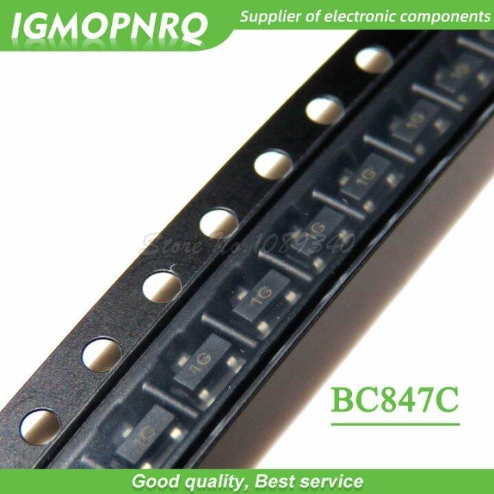 100PCS BC847C BC847 SOT 23 NPN  transistor New Original