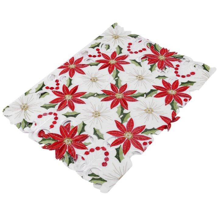 christmas-embroidered-table-runner-luxury-holly-poinsettia-table-runner-for-christmas-decorations-15-x-70-inch