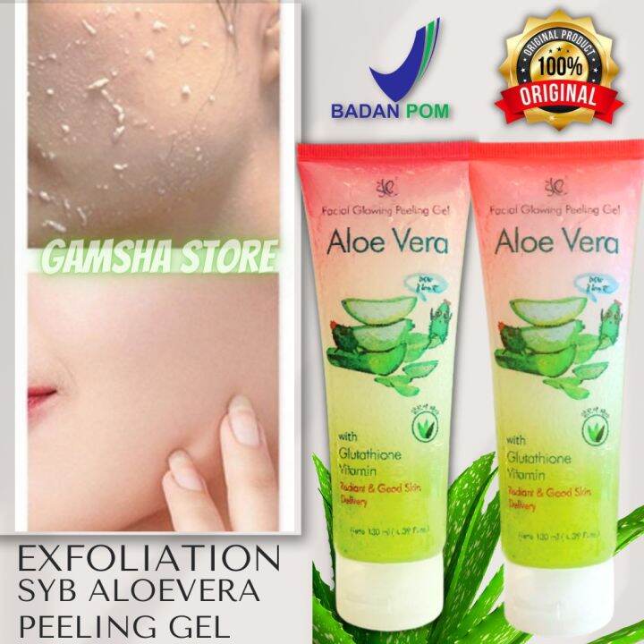[BPOM] SYB Facial Glowing Peeling Gel Aloe Vera GEL PEMBERSIH WAJAH