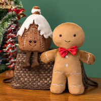 Cute Christmas Series Gingerbread Man Garland Christmas Tree Plush Toy Christmas Day Tree Home decoration Kid Toy Christmas Gift