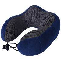 U Shaped Memory cotton Neck Pillows Soft Slow Rebound Space Travel Pillow Solid Neck Cervical Healthcare Bedding