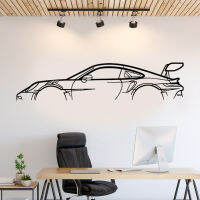 รถ Silhouette Wall Art สติกเกอร์ไวนิล Home Decor ศูนย์บริการยานยนต์โรงรถรถ Beauty Shop ตกแต่ง Decals ภาพจิตรกรรมฝาผนัง S610