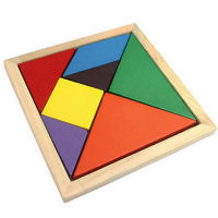 Baru Tangram Kayu ตลกในของเล่นปริศนาจิ๊กซอว์ Kanak-Kanak Pendidikan Pintar Kanak-Kanotak