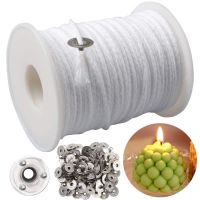 61m Cotton Candle Wick Candle Holder Smokeless Aromatherapy Cylindrical Candle Thread Candle Making Kit DIY Candle Maker