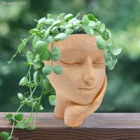 ☜♂❁ Flower Pot Sturdy Base Large Caliber Flower Holder Anti-Deform Girl Portrait Landscaping Ornament Plant Pot Garden Supply