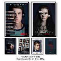 13 Reasons Why Poster โปสเอตร์ซีรีย์ 13 บันทึกลับหัวใจสลาย “เพราะเป็นวัยรุ่น จึงเจ็บปวด” ภาพขนาด 33x48 cm