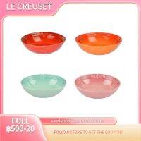 LE CREUSET ของแท เครื่องลายครามฝรั่งเศสข้าวโอ๊ตบดชามก๋วยเตี๋ยวชามสลัด 4 ชาม