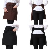 Unisex Chefs Waist Bistro Pocket Apron Waiter Waitress Barista for Bar Cafe Pub Aprons