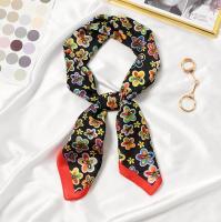 70*70cm Colorful Flowers Print Square Scarf Women Bandana Hairband Lady Head Wraps Female Shawl Fashion Neckerchief