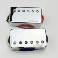 1 Set Original Wilkinson Electric Guitar Humbucker Pickups For LP SG Style Guitar Chrome Silver Cover ( Neck And Bridge ) WOCHB