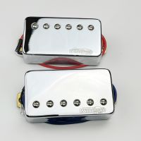 KR-1 Set Original Wilkinson Electric Guitar Humbucker Pickups for LP SG Style Guitar Chrome Silver Cover ( Neck and Bridge )