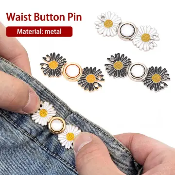 1PCS Adjustable Waist Buckle For Jeans Adjuster Button For Pants And Skirts Waist  Tightener , No Sewing Required