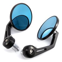 22mm 7/8 quot; Universal Motorcycle Bar End Mirrors Round Cafe Racer Motorcycle Rear View Mirror For Husqvarna Svartpilen Bonneville