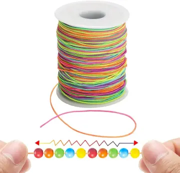 NBEADS A Roll of 1mm Clear Korean Elastic Stretch String Cord for Jewelry  Making Bracelet Beading Thread (100m/Roll) 