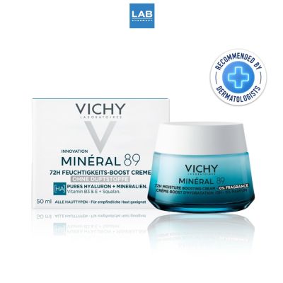 VICHY Mineral 89 72h Moisture Boosting Cream 50 ml. วิชี่ มิเนอรัล 89 72เอช มอยส์เจอร์ บูสติ้ง ครีม 50 มล.