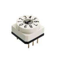 ✚❡ IP67 Waterproof Rotary Coding Switch 10x10mmDIP Dialing 0-9 Gear Communication Signal PT65-103