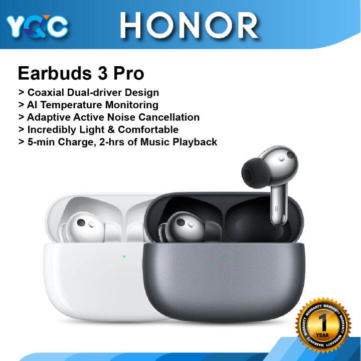 Honor Earbuds 3 Pro Headphones丨Crystal-clear Dual-driver Audio丨Adaptive ...