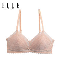 ELLE lingerie Paddedbra ยกทรงรูปแบบไร้โครงผ้าลูกไม้ Retro Lace - LB6735