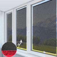 Free-Perforated Balcony Suction Cup Sunshade Blackout Curtain Non-marking and punch-free Blinds Portable Drape for Window Door