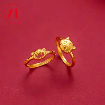 Gold ring deals tiger design