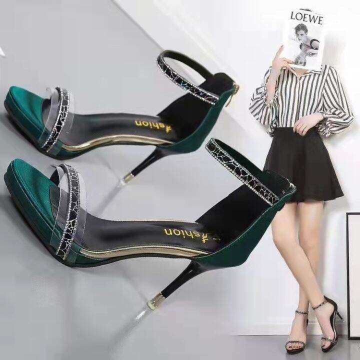 WOVOW Korean style Fashion on sales Non slip high heeled shoes for