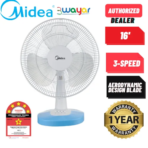 Midea 16 Table Fan Mf 16ft15nb Lazada