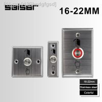 16mm 19mm Momentary Reset Push Button Flat Stainless Steel Control Switch Panel Door Bell With Light LED 3-6V 12-24V 220V