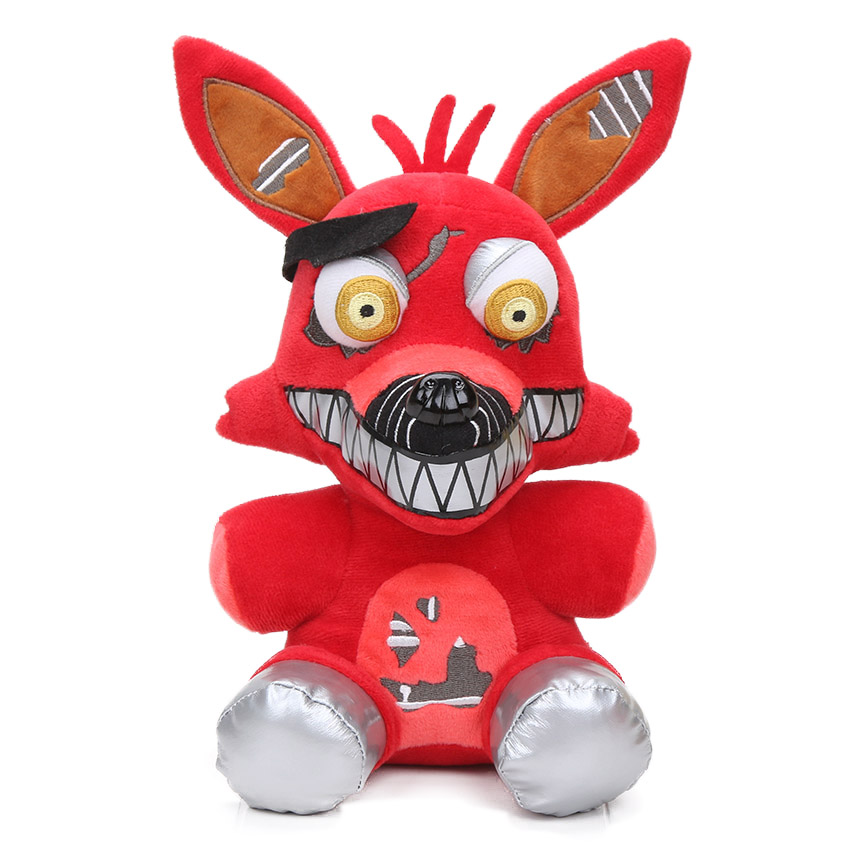 Details about   New 25cm FNAF Nightmare Freddy Bear Foxy Springtrap Bonnie Plush Toys Five Night 