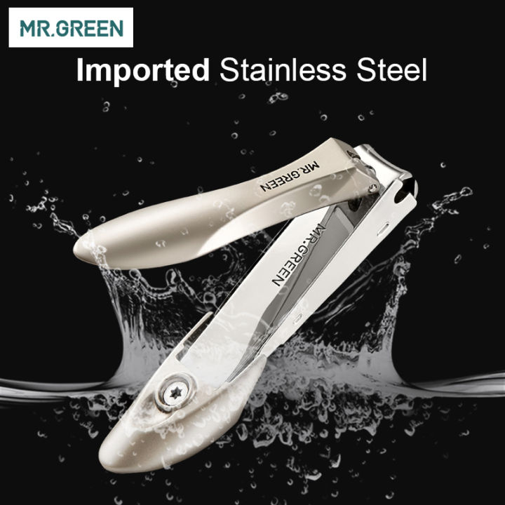 MR.GREEN Nail Clippers with Catcher, Professional Stainless Steel