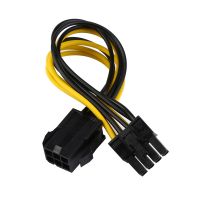 6-pin to 8-pin PCI Express Power Converter Cable for GPU Video Card PCIE PCI-E In Stock Cables