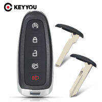 KEYYOU 5ปุ่มสมาร์ทรถรีโมทคอนล Key Shell สำหรับ Ford Edge Escape Expedition C-Max Taurus Flex Focus