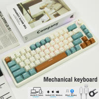 Zifriend ZA68 Mechanical Keyboard 68ปุ่ม คีย์บอร์ดเกมมิ่ง คีย์บอร์ดไร้สาย ไฟRGB23โหมด