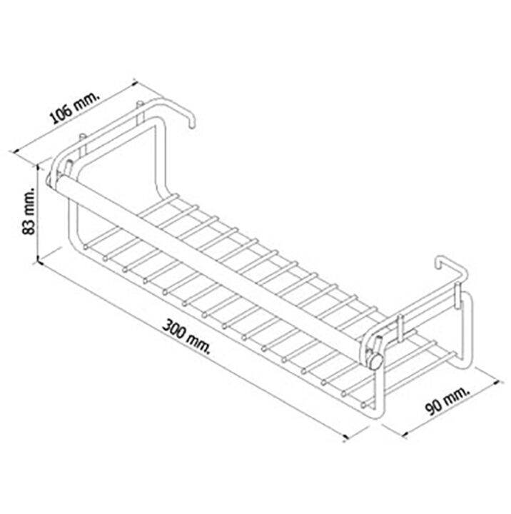 vrh-hw109-w109g-ชั้นตะแกรงวางของ-อเนกประสงค์-สแตนเลสสตีล-ขนาด-90x300x83mm