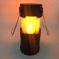 MingRay Flame Lantern AA Battery outdoor Romantic light steel handle camping lamp 5 W LED portable drop shipper flame lantern