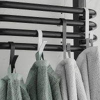 1 Pc Space Aluminum Radiator Cabinet Door Back Hook Bathroom Towel Small Hook Creative Multifunctional Hanging Rod Single Hook