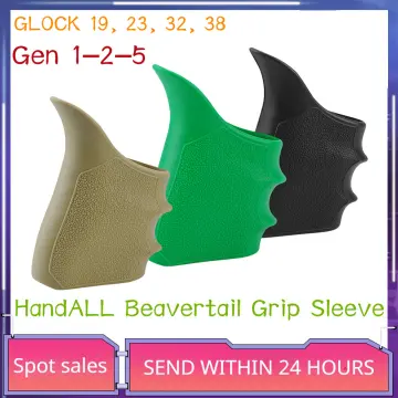  Hogue HandAll Beavertail Grip Sleeve Black Glock 19/23/32/38  Gen 1-2-5 : Sports & Outdoors