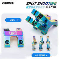 TANKE MTB road Bike Stem Bicycle Parts 45mm 0°short colorful oil slick stems 31.8mm Handle bar XC AM Enduro alloy CNC Cycling ac