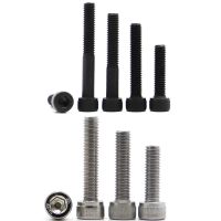 5-50pcs M1.6 M2 M2.5 M3 M4 M5 M6 M8 Stainless Steel Black Grade 12.9 Steel DIN912 Hexagon Hex Socket Head Cap Allen Bolt Screw