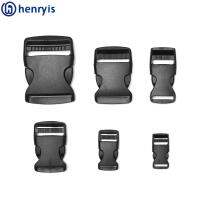 HENRYIS 2/5/10/20/30 pcs ปรับได้ สายรัดกระเป๋า ฮาร์ดแวร์ Dual หัวเข็มขัดด้านข้าง ล็อคสร้อยข้อมือ Paracord อะไหล่เข็มขัดเป้ หัวเข็มขัดโค้ง