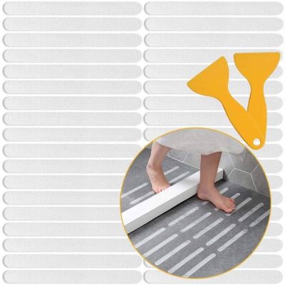 【CC】◄✚✺  24Pcs Anti Grip Sticker Non-Slip Strip Stickers Non Bathtub Flooring Safety Tape for Shower Ladders