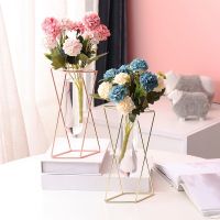 Creative Retro Iron Line Flowers Vase Metal Plant Holder Modern Solid Minimalism Home Decor Nordic Styles Iron Table Flower Vase