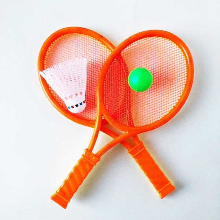 smcs-ดีราคาถูก-ขายใหม่ไม้แบดมินตันเด็กของเล่นไม้เทนนิสชุดแร็กเก็ต