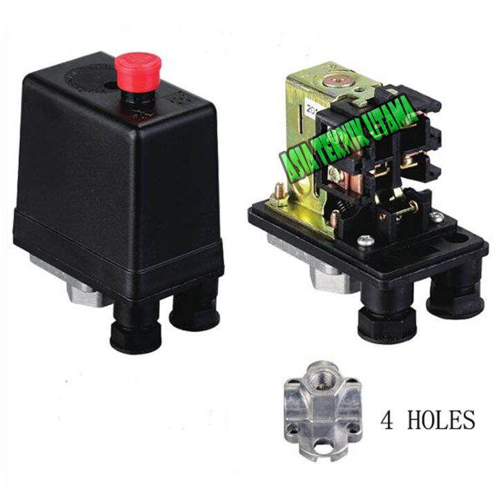 Switch Otomatis Mesin Compressor 4 Way (jalur) Automatic Pressure ...