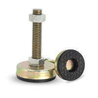 4PCSLOT Color-zinc plated Base Diameter 43MM*M8M10M12 Articulated Leveling Foot with Antislip Pad Fixed Foot Cups